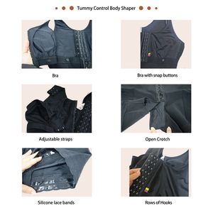 Shapewear <span class=keywords><strong>haute</strong></span> compression Body sculptant <span class=keywords><strong>Silhouette</strong></span> en sablier 3 niveaux de crochets Compression de la <span class=keywords><strong>taille</strong></span> Rehaussement des fesses Fagas Colombie - Product Image 4