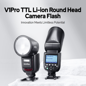 <span class=keywords><strong>Flash</strong></span> de Cabeza Redonda TTL Godox V1Pro, 2.4G Inalámbrico HSS 1/8000s, Compatible con Fuji Olympus 1100 Flashes - Product Image 2
