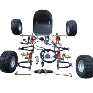 Gran Oferta: Kit Completo de Piezas de Modificación para Go Kart de 4 Ruedas - Suspensión Delantera/Trasera, Volante, Eje Trasero de 1M, Neumático de 6 Pulgadas para Mejora de Buggy - Product Image 1