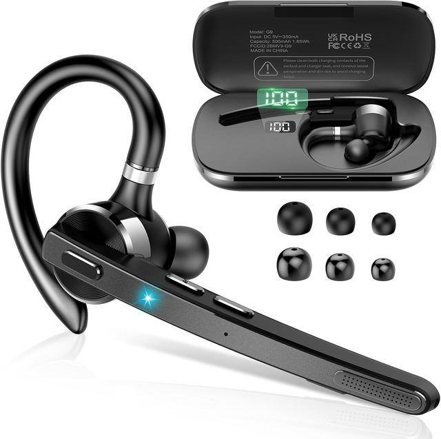 2024 New Arrival High Quality Single Side Business Wireless for Bluetooth Headset with Dual Mic Telephone Headsets