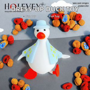 Juguete Blandito de Pato 3D con Diseño de Vestir, Textura de Espuma Similar a la Harina de PU, para Niños y Adultos, Alivia el Estrés y Brinda Diversión para Desahogarse - Product Image 2