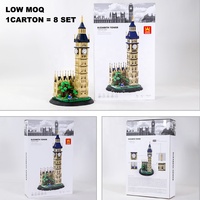 Ensemble de blocs de construction Big Ben et Tour Elizabeth pour la vente en gros, jouets d'architecture emblématique, cadeaux STEM pour importateurs et détaillants