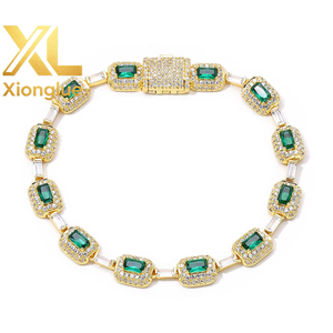 Bague Chevalière de Luxe Plaqué Or 18K, Entièrement Sertie de Diamants Ronds et de Zircons Brillants, Style Hip-Hop, pour Hommes et Femmes, Vente en Gros - Product Image 5