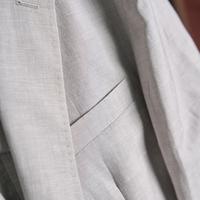 Costume deux pièces pour homme, blazer décontracté personnalisé OEM en polyester/coton, veste respirante à revers cranté, idéal pour le style business décontracté