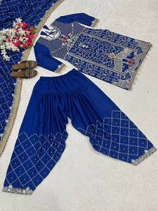 Lancement du nouveau Designer Party Wear Look Top Pant et Dupatta Set entièrement cousu traditionnel Wear Dress Suit With Beautiful Work - Product Image 5