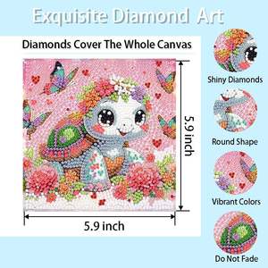 Kit de Pintura de Diamantes 5D de Dibujos Animados 20x20, Bordado de Cristal DIY con Taladro Completo para Niños, Kits Fáciles para Principiantes 2026 - Product Image 2