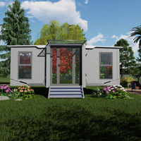Micro-Maison Mobile Moderne en Acier Durable, Préfabriquée, Extensible, Type Conteneur, par Guose