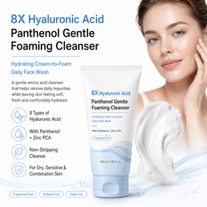 <span class=keywords><strong>Limpiador</strong></span> Facial Diario para Equilibrar el Sebo, con Ácido Hialurónico y Zinc, Hidratante y Suave, con Espuma para Mujeres - Product Image 2