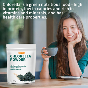 Poudre de chlorella naturelle OEM Protéines et vitamines végétaliennes La poudre de chlorophylle soutient le système immunitaire et la fonction hépatique pour garder la jeunesse - Product Image 2