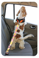 HIPHOPPET Sangle de sécurité réglable et durable pour chien et chat, 2-en-1, avec attache pour barre de sécurité, en nylon, avec amortisseur élastique