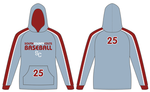 เสื้อมีฮู้ดสำหรับผู้ชายเสื้อเบสบอลแขนยาวผ้าฝ้ายโพลีเอสเตอร์ปักลายพิมพ์ซับลิเมชันโลโก้ตามสั่ง - Product Image 3