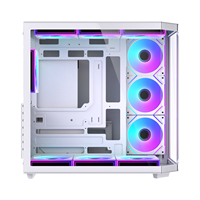 Lovingcool ATX Full Tower PC Gaming Case 10pcs ARGB Fans & M-ATX Chassis 155mm Radiator Support Ready Stock