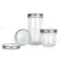 Botol Kaca Mason Jar Kaviar Kaleng Kustom Grosir dengan Tutup