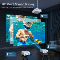 Proyector Digital LED LCD WiFi 5G Full HD 1080P de Tiro Corto con Altavoces Inalámbricos BT para Cine en Casa, Superventas