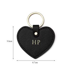 พวงกุญแจหนัง PU แบบกำหนดเองได้ พร้อมโลโก้ รูปหัวใจน่ารัก - Product Image 3