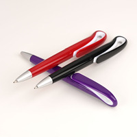 Stylo à bille torsadée en plastique multicolore petit quantité minimale de commande bon marché cadeau promotionnel de bureau avec logo de marque personnalisé
