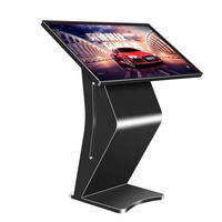 Pantalla LCD Táctil Capacitiva de 55 Pulgadas, Reproductor de Señalización Digital, Kiosco de Información Inteligente con Soporte de Pie, CMS para Centros Comerciales