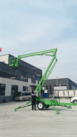 Plateforme élévatrice hydraulique de type remorquable de 10 à 24 m pour travaux industriels