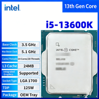 Pour processeur Intel Core I5-13600K 3,50 GHz 14 cœurs 20 threads 24 Mo de mémoire L3 LGA1700 Unité de threads Ordinateur de bureau