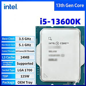 Para CPU <span class=keywords><strong>Intel</strong></span> <span class=keywords><strong>Core</strong></span> <span class=keywords><strong>I5</strong></span>-<span class=keywords><strong>13600K</strong></span> 3.50GHz 14 Núcleos 20 Subprocesos 24MB L3 LGA1700 Unidad de Subprocesos Computadora de Escritorio - Product Image 5