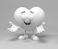 Figurine personnalisée décorative en polyrésine Funny Tooth modèle 3d