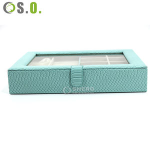 Caja de joyería de cuero PU con logotipo personalizado, caja para anillos, pendientes, pulseras, collares, caja de joyería de lujo. - Product Image 1