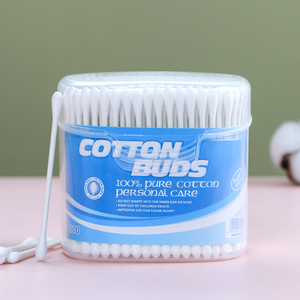 ก้านสำลีติดหูไม้ไผ่พลาสติก,ก้านสำลีแบบสองหัวฉลากส่วนตัว300ชิ้น - Product Image 2