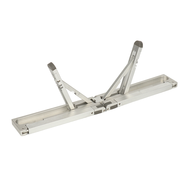 Foldable Portable CNC Aluminum Alloy & Stainless Steel Desktop Adjustable Computer Notebook Stand with Mirror Polish for iPad