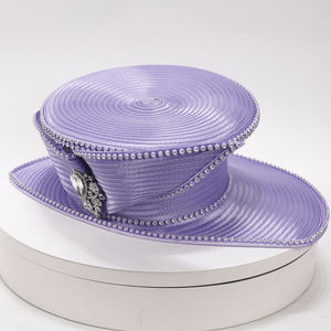 تخفيضات كبيرة قبعات الكنيسة الحزب كنتاكي ديربي قبعات مأدبة الولائم قماش الساتان حجر الراين قبعات الشمس للنساء الزفاف - Product Image 4