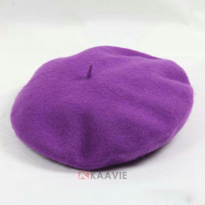 Moda nero rosso verde blu cappelli personalizzati 3d ricamo logo lana Boina berretto di feltro - Product Image 1