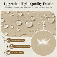 Coussin de siège profond imperméable intérieur extérieur haute densité coussin de chaise de patio en tissu Oxford coussins pour la maison jardin