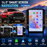 Écran vertical RoadNavi de 14,5 pouces, navigation Android 13 pour Dodge Ram 2013-2017, lecteur multimédia vidéo, Carplay GPS monté