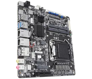 千兆字节主板千兆字节GA-IMB310TN LGA1151薄迷你ITX主板第8代i3 i5 i 7中央处理器M.2 MSATA双局域网端口全新