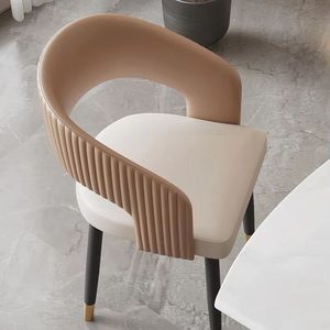 Sedia da Pranzo di Design Moderno Italiano Creativo in Metallo per Casa di Lusso Leggero e di Alto Valore per Trattative in Hotel e Soggiorni Minimalisti - Product Image 2