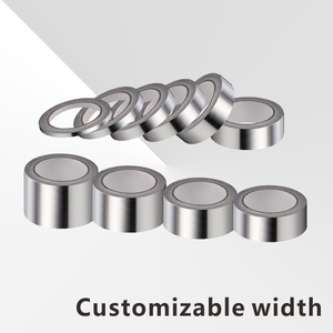 Gümüş HVAC alüminyum folyo bant ile akrilik yapıştırıcı su geçirmez isıya dayanıklı maskeleme için kendinden aşındırma gümüş şap koli bandı - Product Image 3