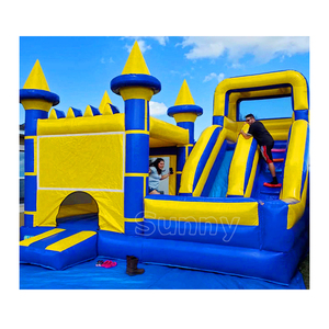 Nhà <span class=keywords><strong>Bouncer</strong></span> Bơm Hơi Combo Trượt Nước Lâu Đài Bouncy Nhảy Cho Bữa Tiệc Cho Thuê - Product Image 4