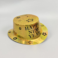 Party-Accessoires für Silvester: Glitzernde Papierhüte für Kinder und Erwachsene