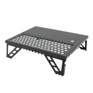 Table pliante compacte noire pour le <span class=keywords><strong>camping</strong></span>, table de voyage légère en alliage d'aluminium - Product Image 1