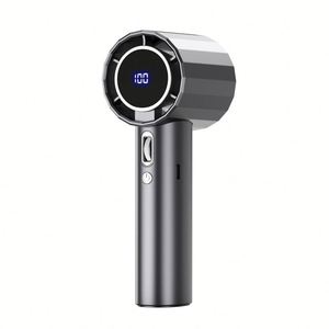 Ventilador de Mano de Alta Velocidad X418 de 100 Velocidades, Mini Ventilador USB Portátil Recargable con Turbina, Ventilador Pequeño con Pantalla Digital, Ventilador de Escritorio GS5 - Product Image 2