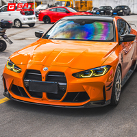 Calandre avant monobloc style V pour BMW M3 M4 G80 G82 G83 2021+ en fibre de carbone sèche