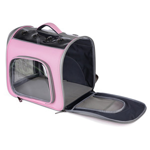 Bolsa de Transporte <span class=keywords><strong>para</strong></span> Perros y Gatos, Portátil, Transpirable, de Plástico, con Correas de Mochila, Ligera, Plegable, Moderna, <span class=keywords><strong>para</strong></span> Viajes y Salidas - Product Image 4