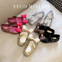 Sandal Plastik PVC Klasik MINI DD Summer Baby Girls dengan Hiasan Pita, Harga Grosir, Sepatu Mary Jane Anak, Sepatu Jelly Anak