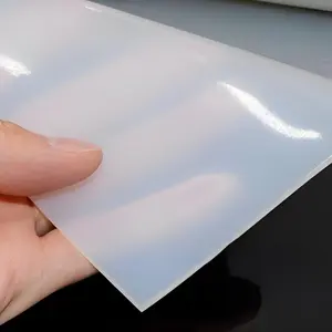Rouleau de feuille de caoutchouc de silicone naturel ultra mince souple haute transparence bonne élasticité feuille de silicone transparente solide