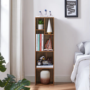 Bibliothèque en bois à 4 niveaux au design moderne et simple pour la chambre à coucher Bibliothèque Mobilier <span class=keywords><strong>Bibliotheque</strong></span> - Product Image 5