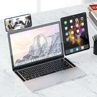 Support d'écran d'ordinateur portable universel en aluminium robuste à ventouse magnétique, support de téléphone rotatif à 360 degrés réglable, vente chaude