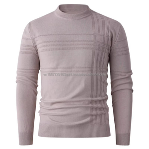 2026 New Style Men Crew Neck Pullover Sweater Solid Color Simple Fashion All <b>Match</b> Soft <b>Long</b> Sleeve Bottoming Knitted Shirt Men - Product Image 2
