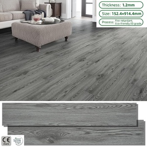 Plancher en vinyle auto-<span class=keywords><strong>adhésif</strong></span> imitation bois gris/gris ardoise <span class=keywords><strong>Carrelage</strong></span> de sol imperméable pour chambre à coucher salon cuisine - Product Image 1