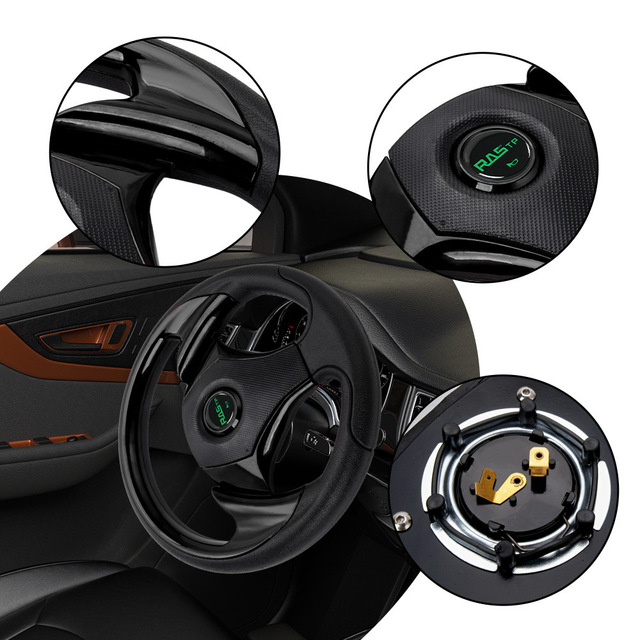 Racing Steering Wheel 320mm 13-Inch PU Material For Car Modification And Gaming Use