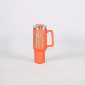 Gobelet isotherme en acier inoxydable de 40 oz avec poignée laser, <span class=keywords><strong>première</strong></span> génération, pour voiture - Product Image 4