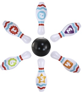 Deportes al aire libre Rompecabezas inflable de plástico para niños Juguete Bola de <span class=keywords><strong>bolos</strong></span> PVC inflable Blanco con números Bola de <span class=keywords><strong>bolos</strong></span> enorme - Product Image 5